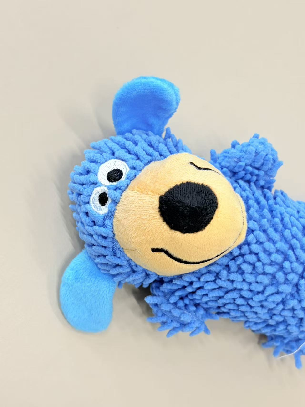 Mcelpaw Blue Bear Squeaky Dog Toy Chenille Plush 70g