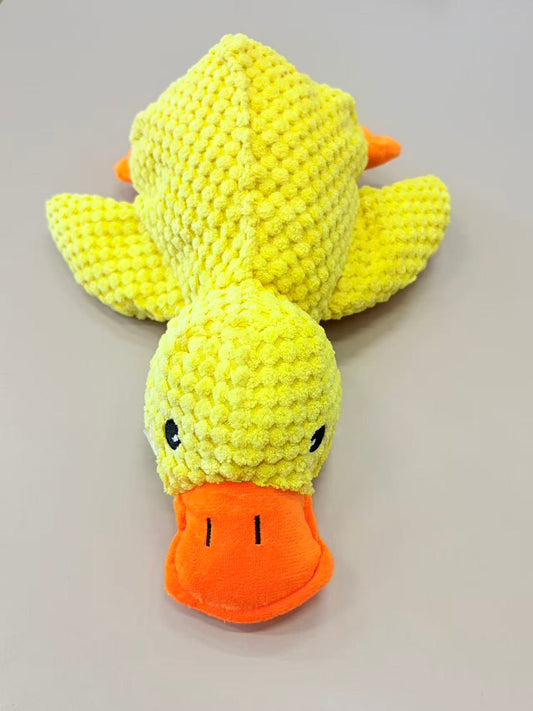 Mcelpaw Yellow Duck Cat Toy Pineapple Fleece Catnip 32x28cm