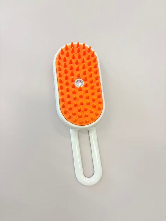 Mcelpaw USB Spray Pet Grooming Brush White Silicone Bristles