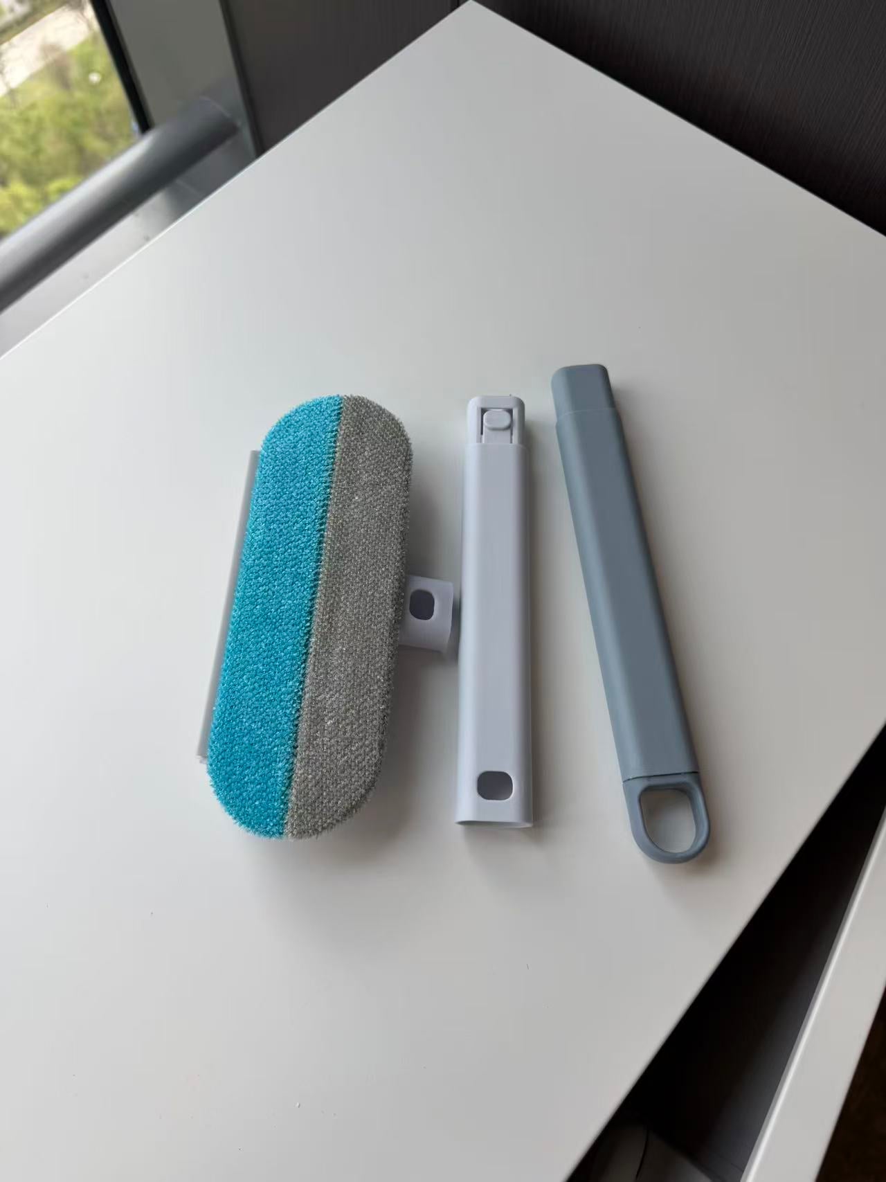 Mcelpaw Pet Hair Removal Brush Blue ABS Fiber Cloth