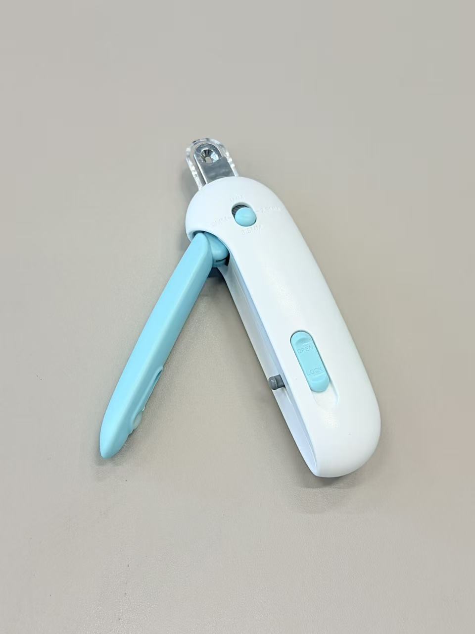 Mcelpaw Cat Nail Clipper White Adjustable 1-3.5mm Guard Slide Lock